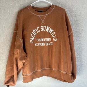 PacSun Brown Crewneck Sweater